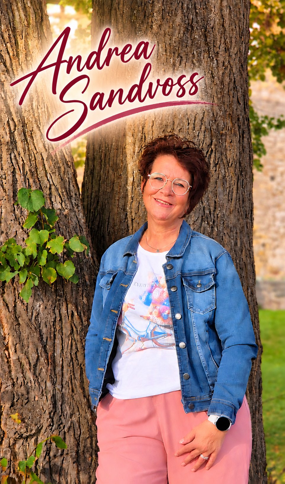 Andrea Sandvoss im natürlichen Sonnenlicht